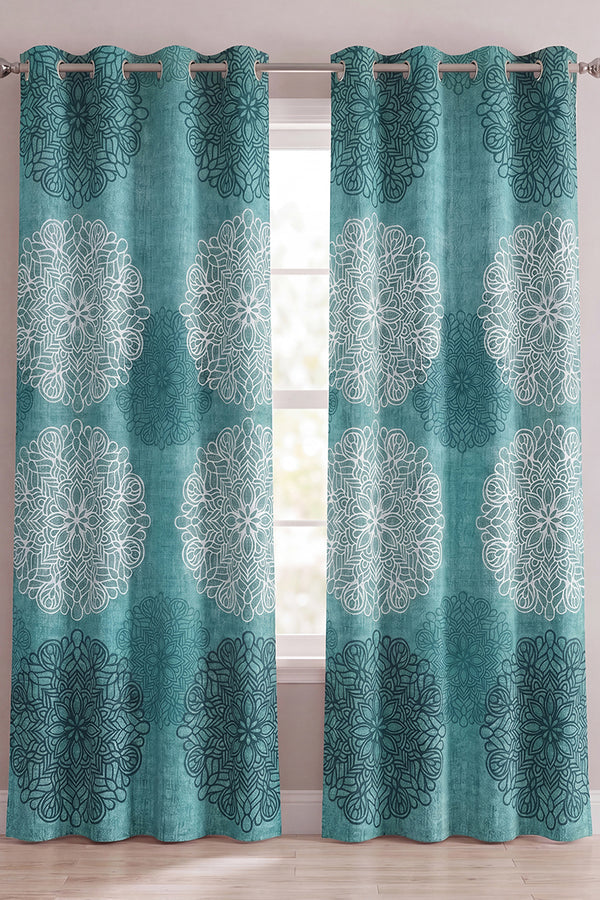 CURTAINS – 8 & 12 RINGS HIGH & EXPORT QUALITY (Teal Blue)