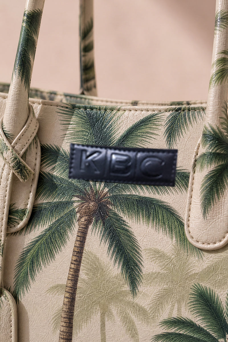 Canvas - Handbags (Cream & Palm Leaf Green)