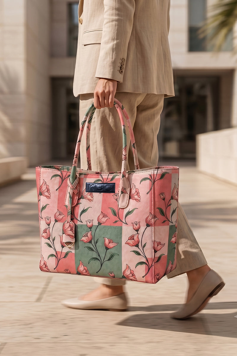Canvas - Handbags (Pink and Mint Green)