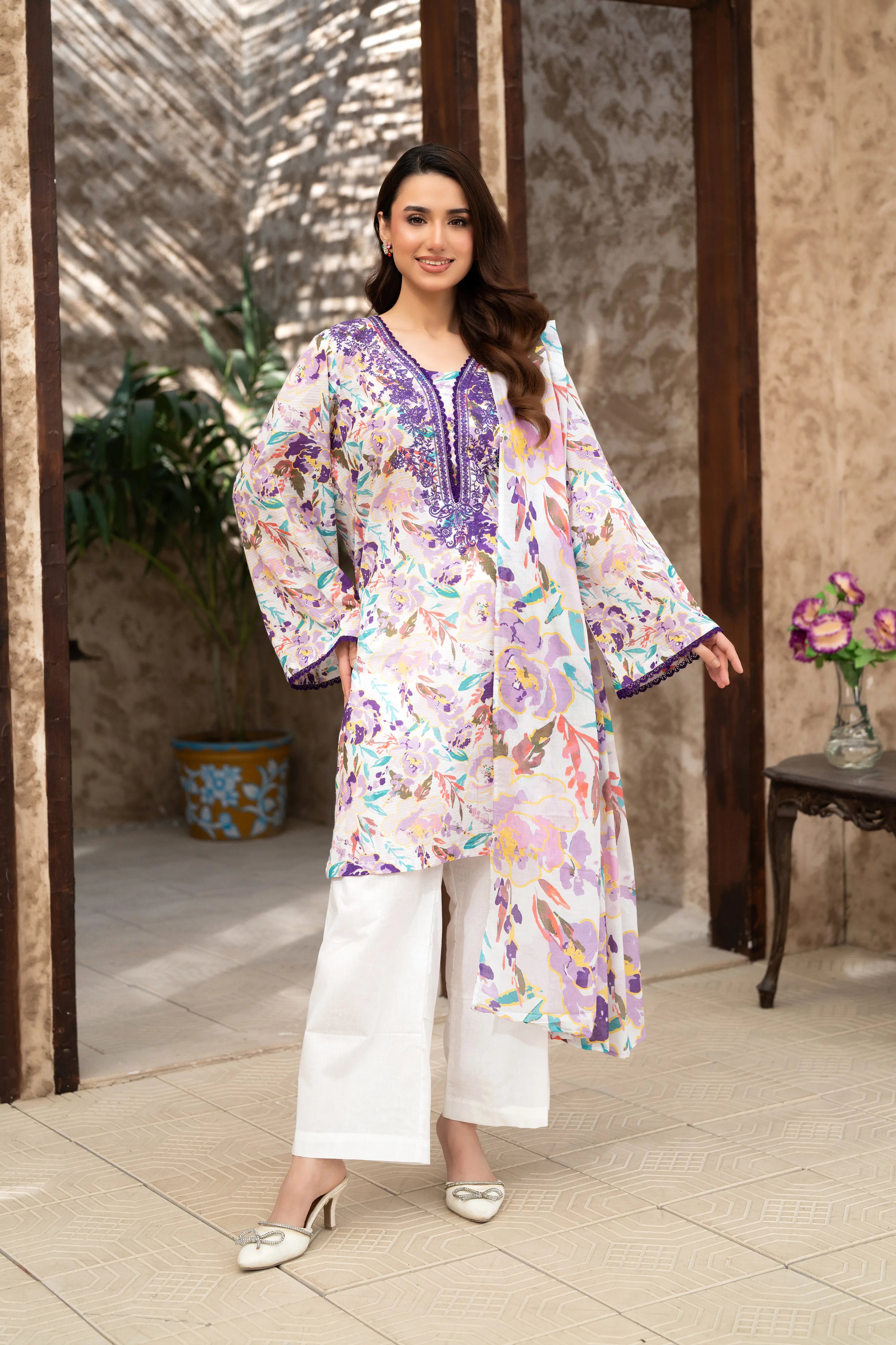 Lavender Bloom Lawn Set