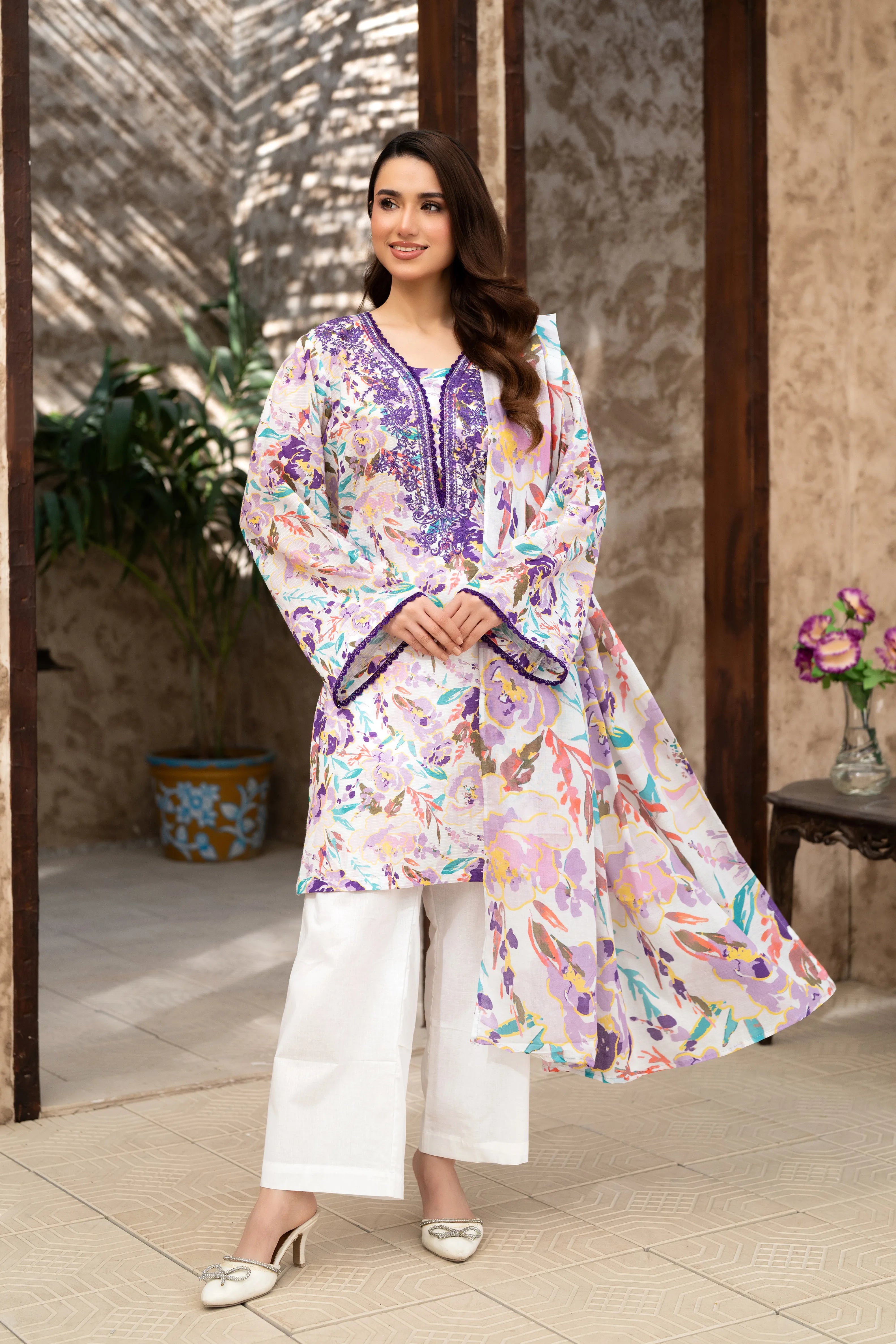 Lavender Bloom Lawn Set