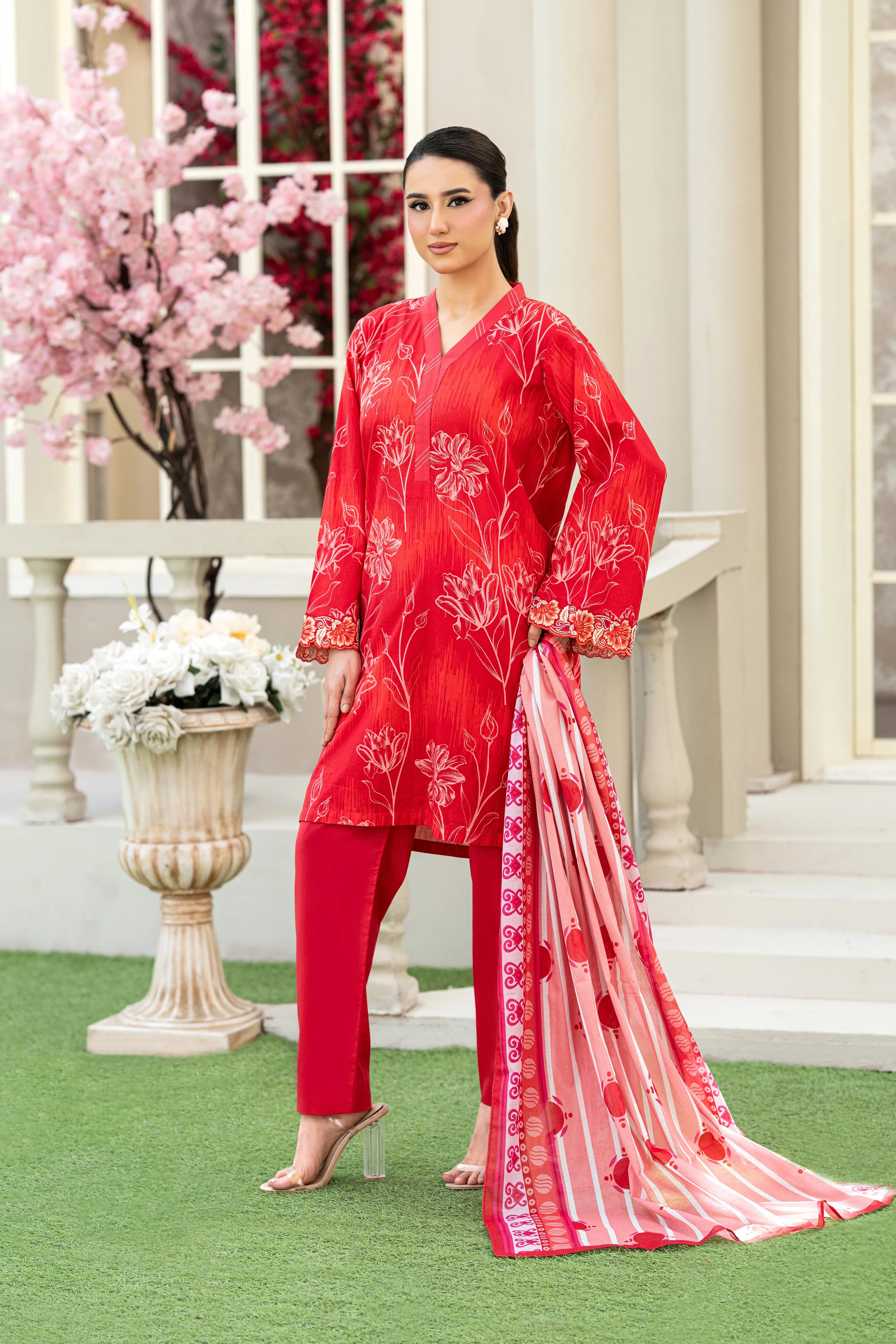 Ruby Bloom Lawn Set