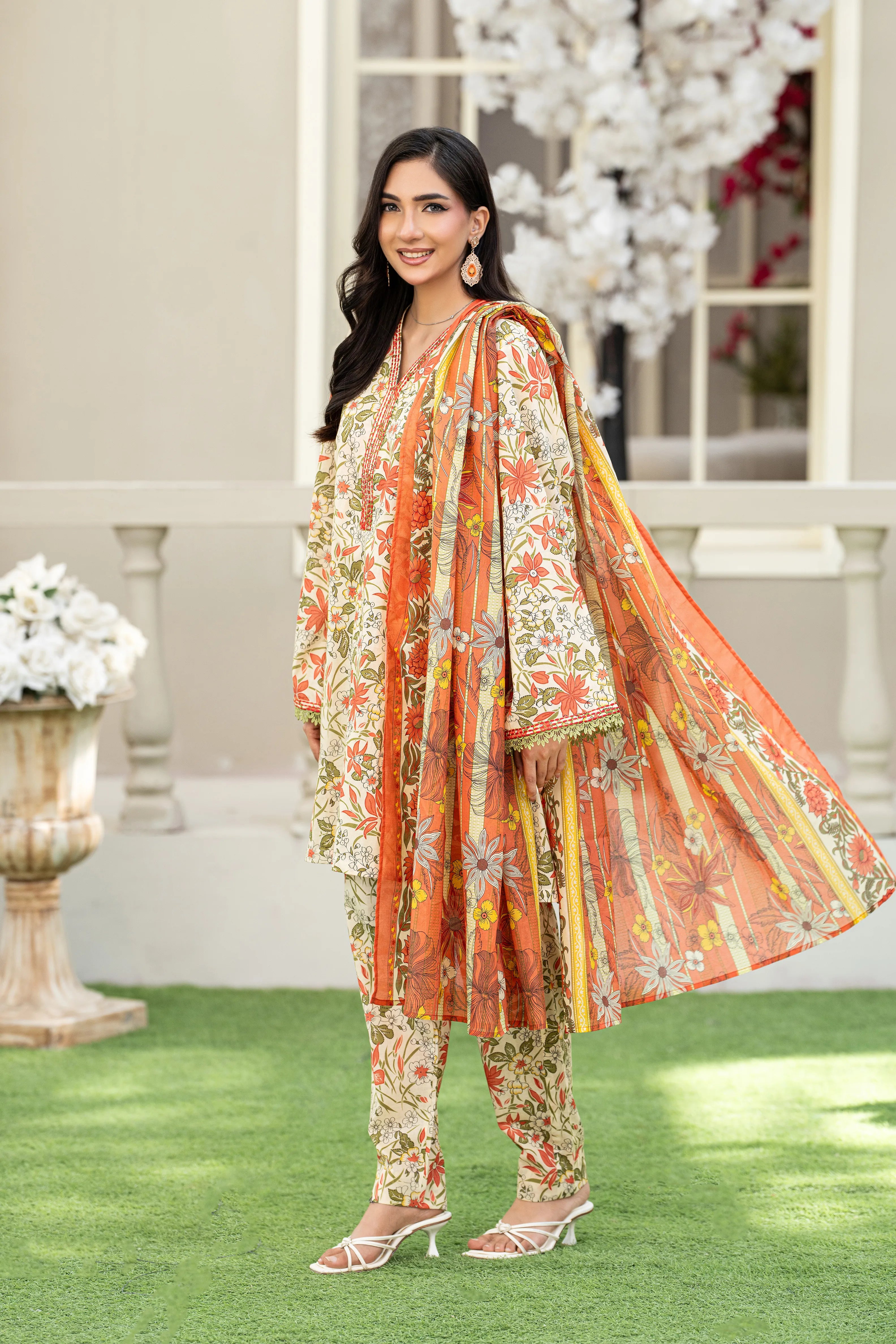 Peach Garden Lawn Set