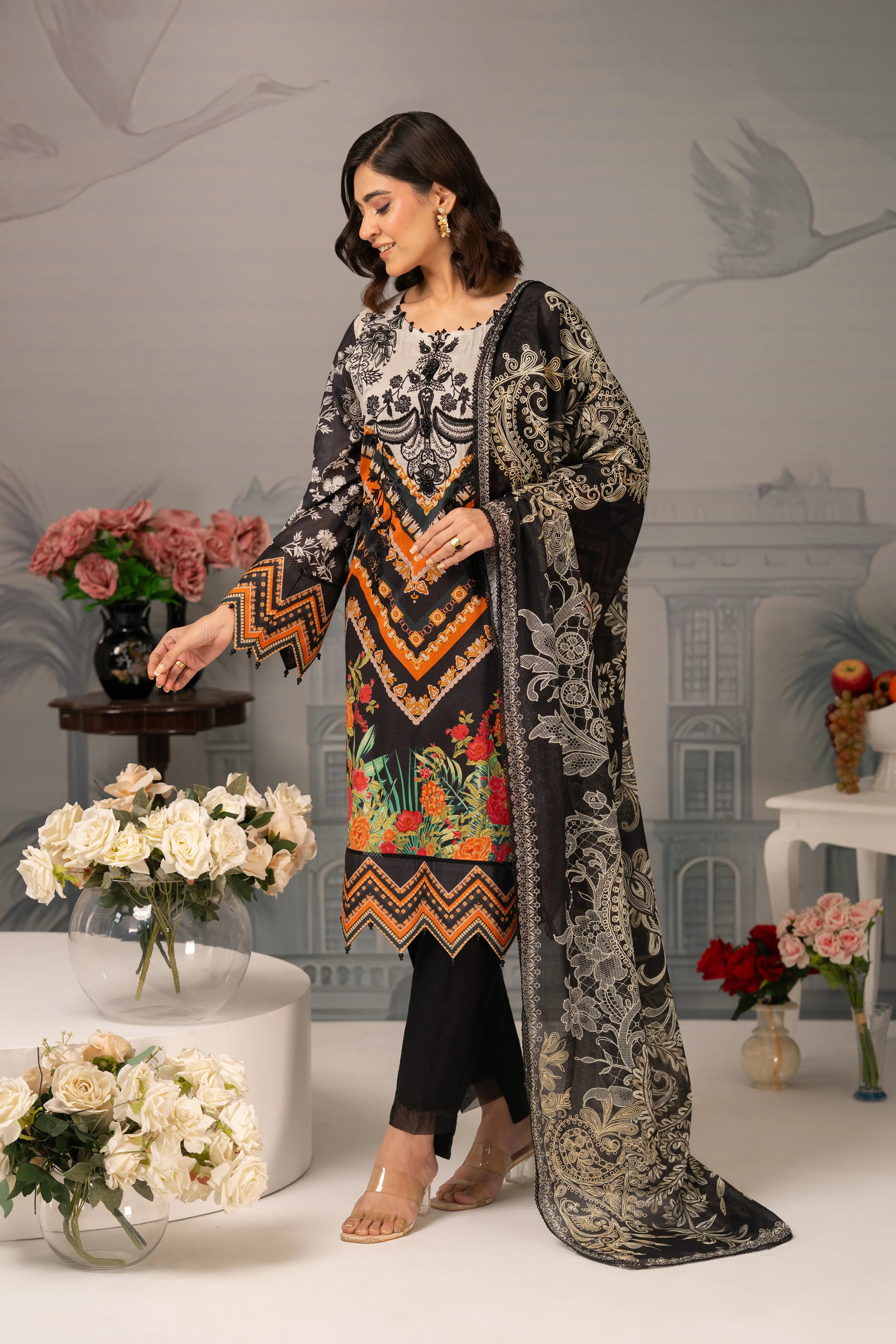 Noir Elegance – 3PC Luxury Lawn