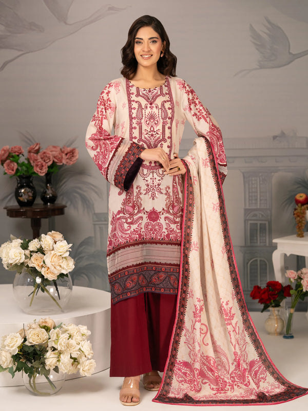 Ruby Bloom Embroidered Lawn 3PC