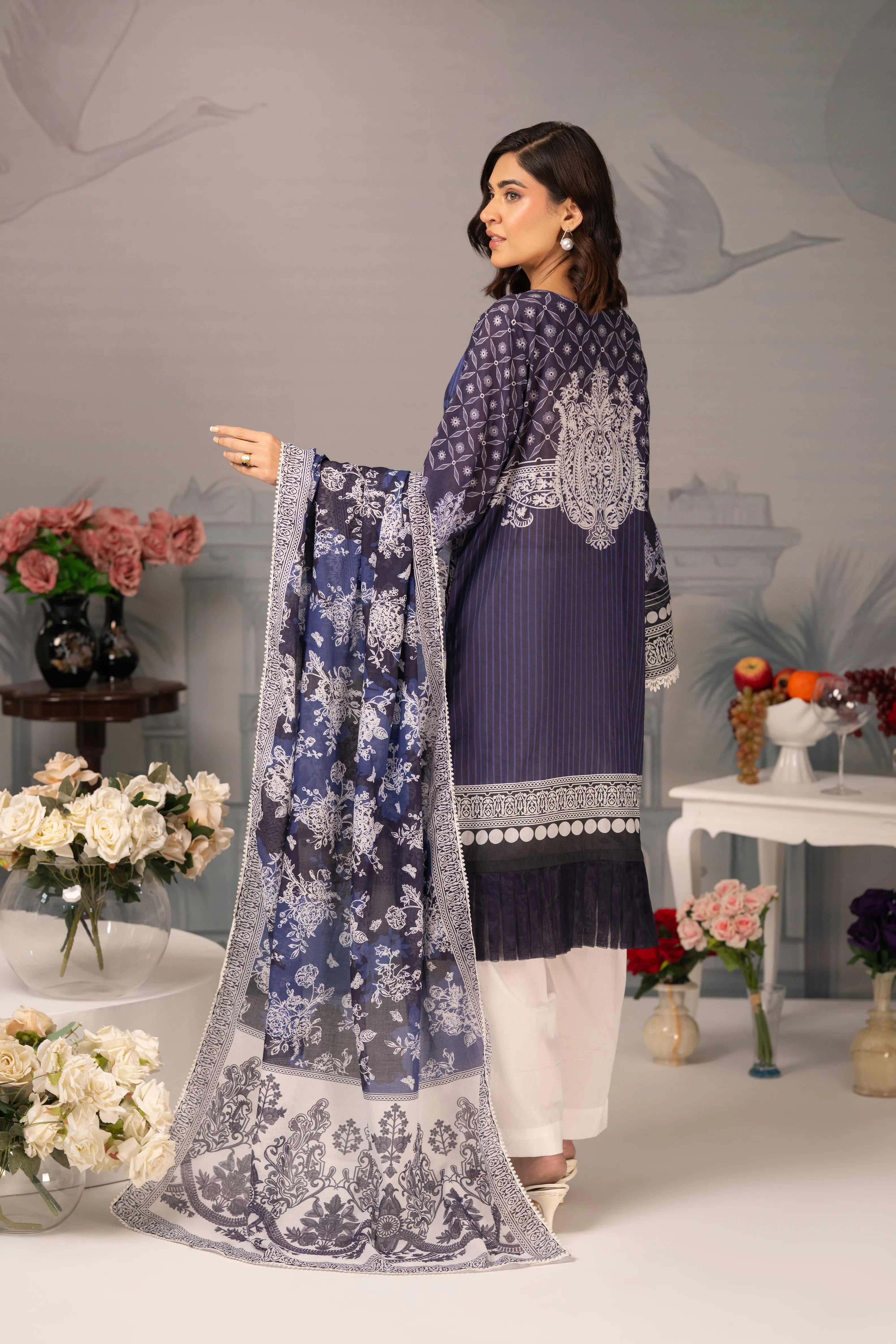 Royal Azure – 3PC Luxury Lawn