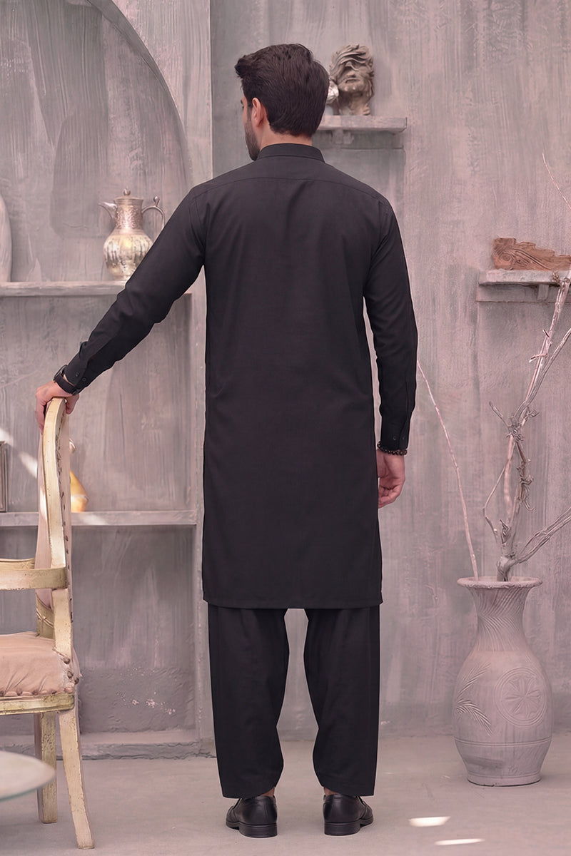 KBC Fashion – Men’s Unstitched Wash & Wear Fabric (Sable Black)